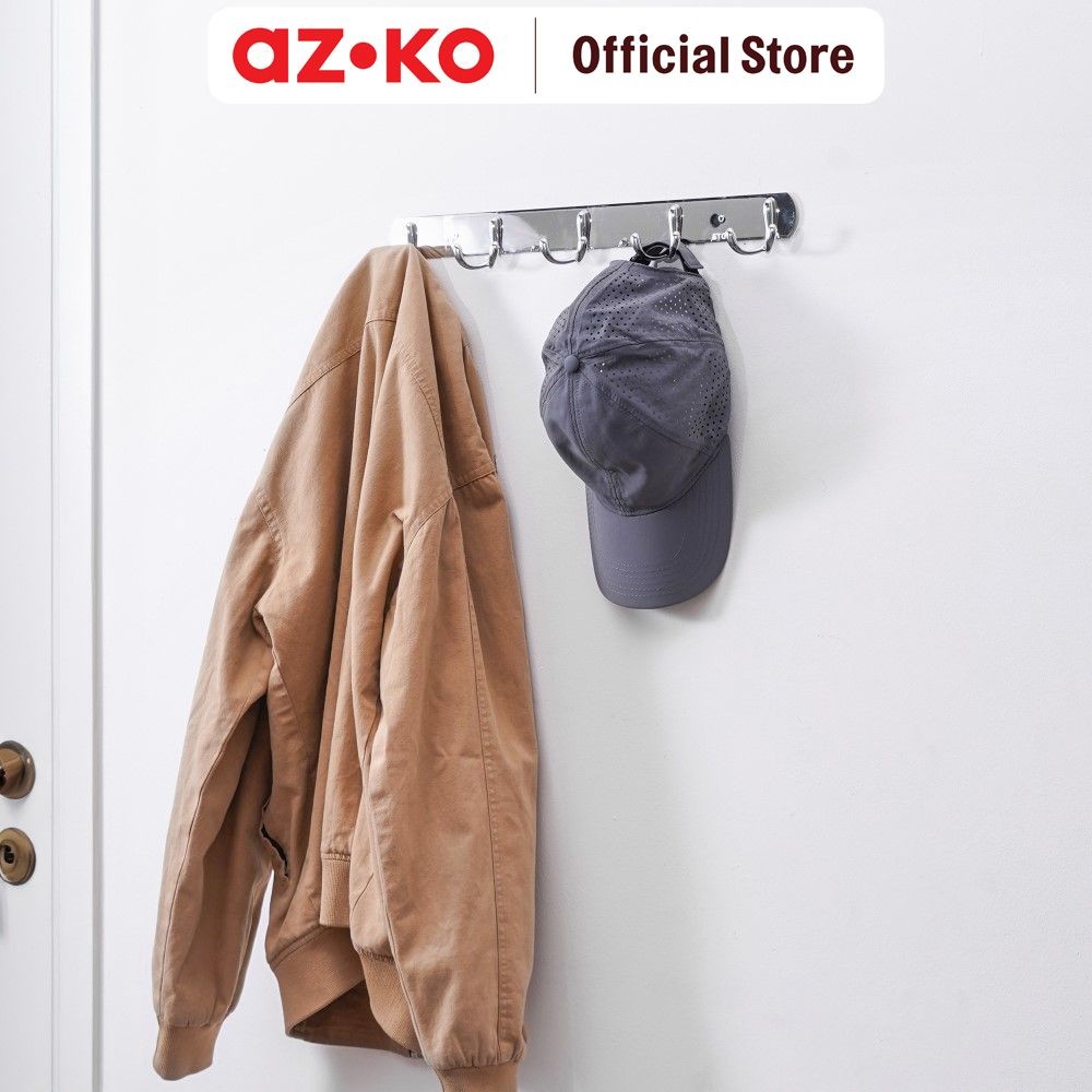 AZKO Stora Gantungan Pakaian Dinding Hook Robe 128 Pengait Baju Tembok Serbaguna Adhesive Clothes Ho