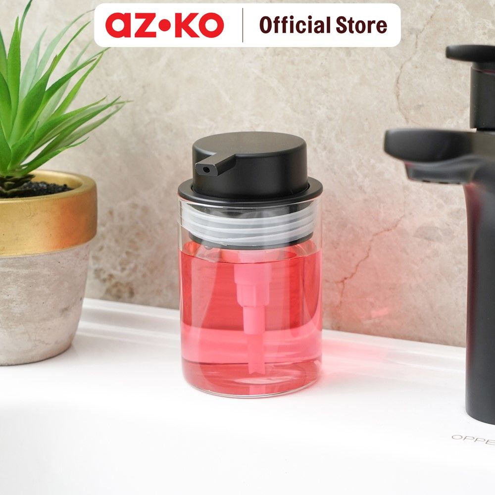 AZKO Ataru 280 ml Botol Cairan Pump Multifunctional Pump Bottle Wadah Sabun Sampo Praktis Serbaguna 