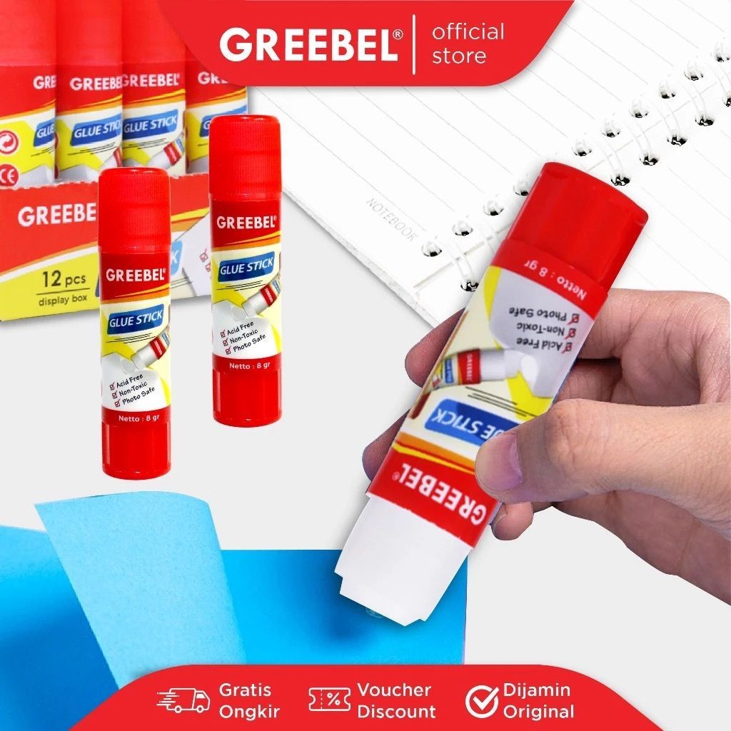 

Lem Stik / Glue Stick / Lem Kertas Merk Greebel
