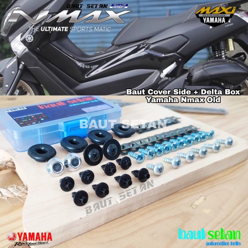 COD / Gratis Ongkir / Promo / Baut Fullset Body Kanan-kiri + Deltabox Yamaha Nmax 2015-2019/Baut Bod