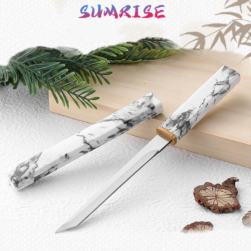 Pisau Katana Unik Bermotif Pisau Dapur Pisau Koki Pisau Jepang Tajam Pisau Koleksi Pisau Koki Super 