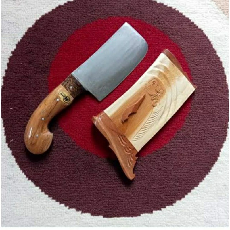 GPS 027 Bedog Petok Kayu Jati 30 cm Best Quality