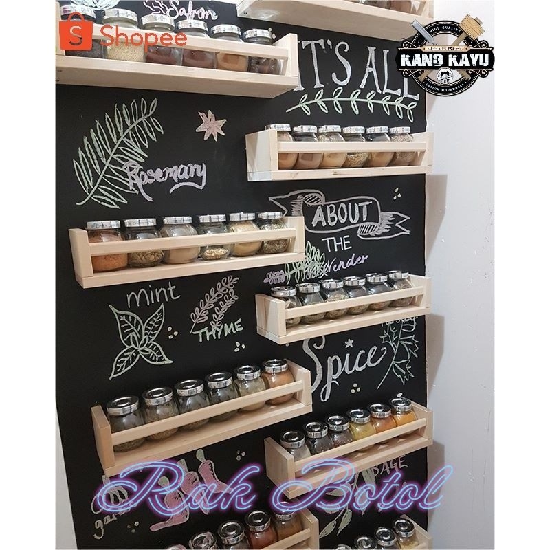 Rak botol serbaguna rak bumbu tempat botol