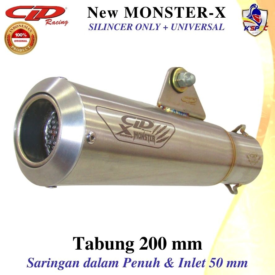 CLD Racing New MONSTER X 200 mm series Knalpot Silincer Only Silinser