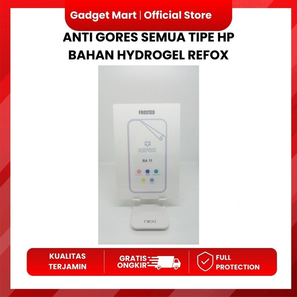ANTI GORES SEMUA TIPE HP BAHAN HYDROGEL REFOX