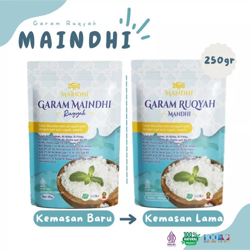 

Garam Ruqyah Maindhi original garam ruqyah kasar pelancar rezeki, solusi terlilit hutang (Gratis tasbih + Mini gold) garam ruqyah syekh ali jaber original kemasan 250gr