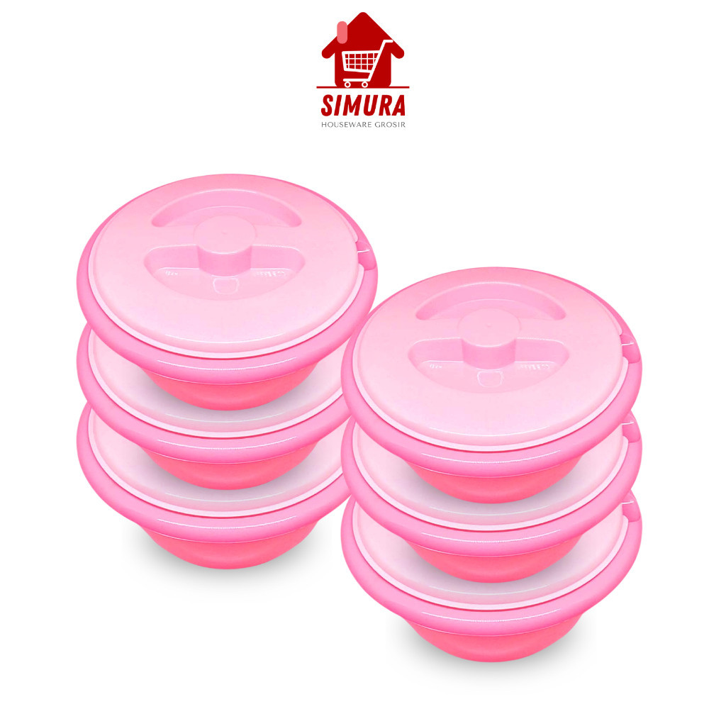 6PCS BASI TUTUP BULAT BESAR  | BASI SAYUR  | TEMPAT SAYUR ( BTBB 183 Pi ) #GROSIR