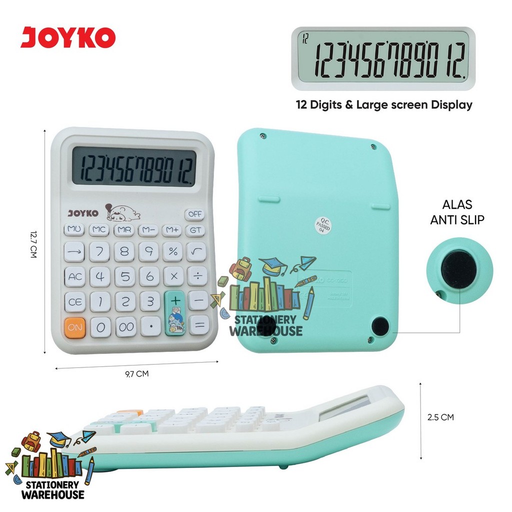 

RB Calculator Kalkulator Joyko CC-72CO 12 Digits