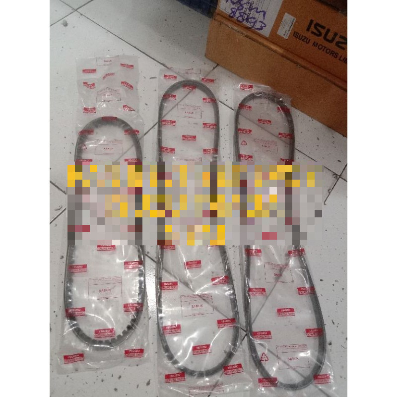 FAN BELT SET 3PCS ISUZU TRAGA ORIGINAL ASTRA ISUZU GENUINE PART