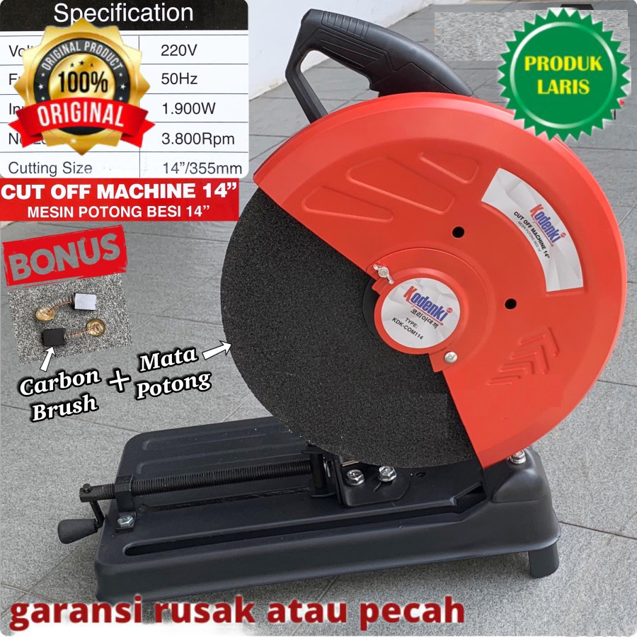 Mesin Potong Besi Multifungsi Original Saw Jld Cut Wheel Inch Miter Kayu Marmer Modern Mitra Premium