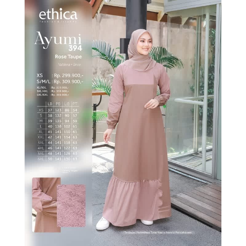 ETHICA GAMIS DEWASA  AYUMI 394 ROSE TAUPE