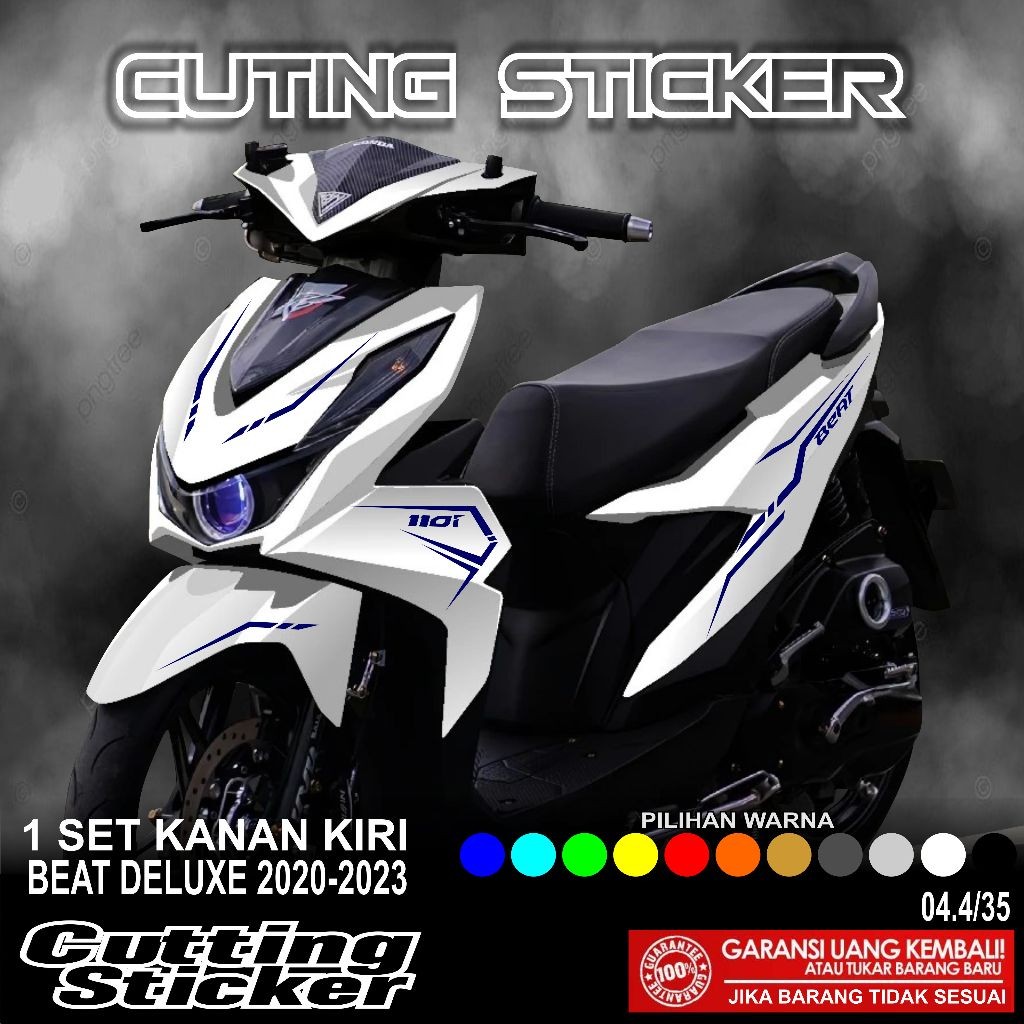 0405 Striping Cutting Beat Deluxe 2020 2021 2022 2023  Motif RACING Cutting Sticker Cutting Sticker 
