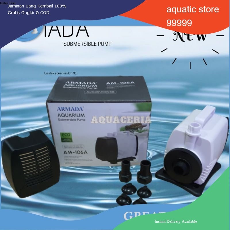 Mesin pompa air aquarium kolam ARMADA AM  106 A pompa celup 5000 LH