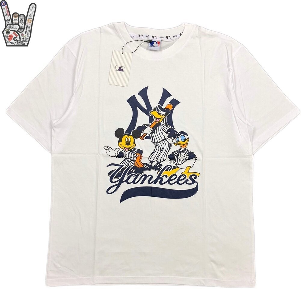 Kaos T shirt Hot Rock T MLB X DISNEY YANKEES TEE Ready stock baju tshirt lelaki shirt