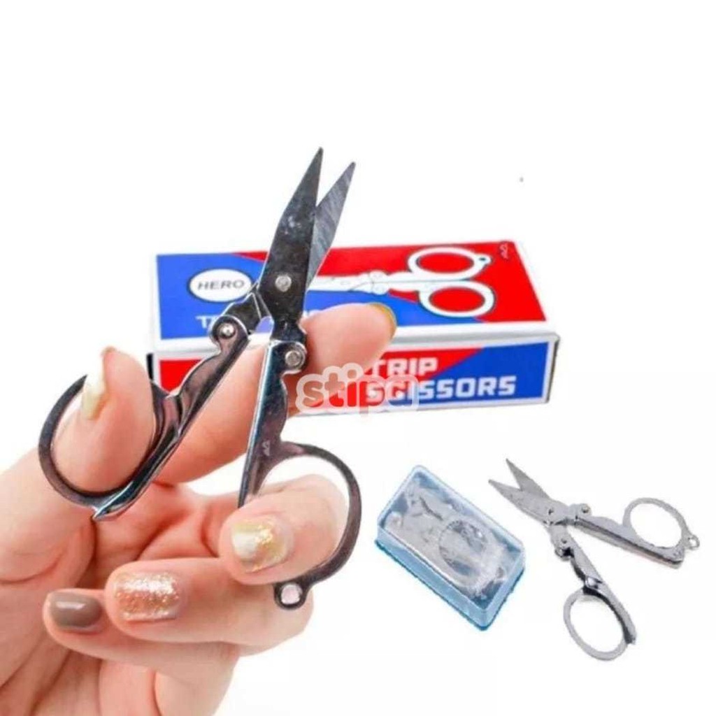 

STIPA Gunting Lipat Stainless Steel Alat Potong Serbaguna Foldable Scissors