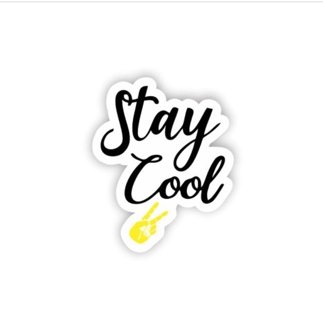 

Stiker Sticker Graftac distro Stay cool Case Aesthetic Hype Koper Logo Basic Journal Tumblr striping