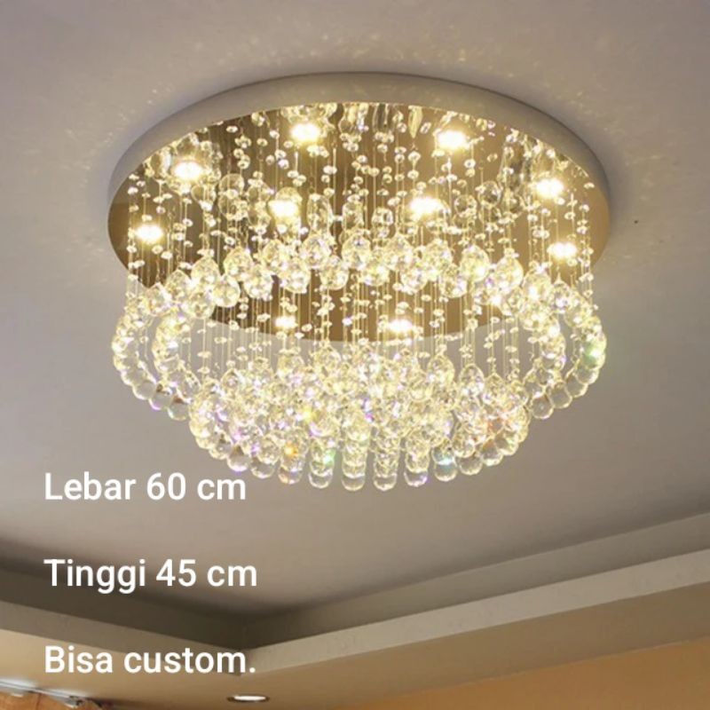 Lampu hias plafon Lampu kristal Lampu hias ruang keluarga ruang tamu SL47423