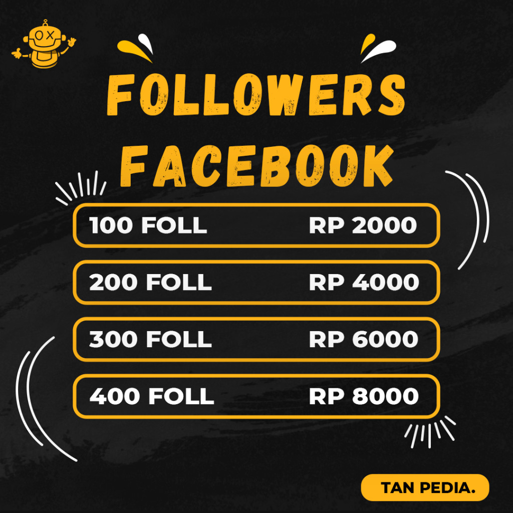 TANPEDIA - Followers  Facebook Permanen
