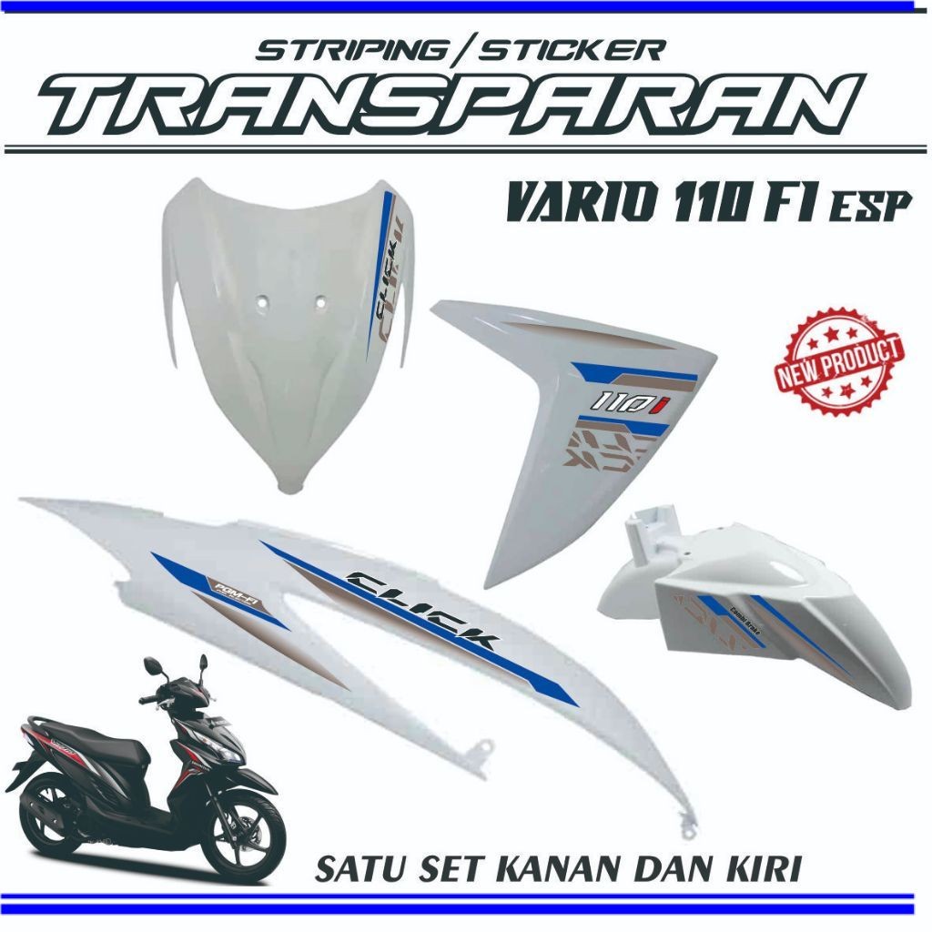 POLET STRIPING VARIO FI 110 STIKER TRANSPARAN VARIO TERLARIS