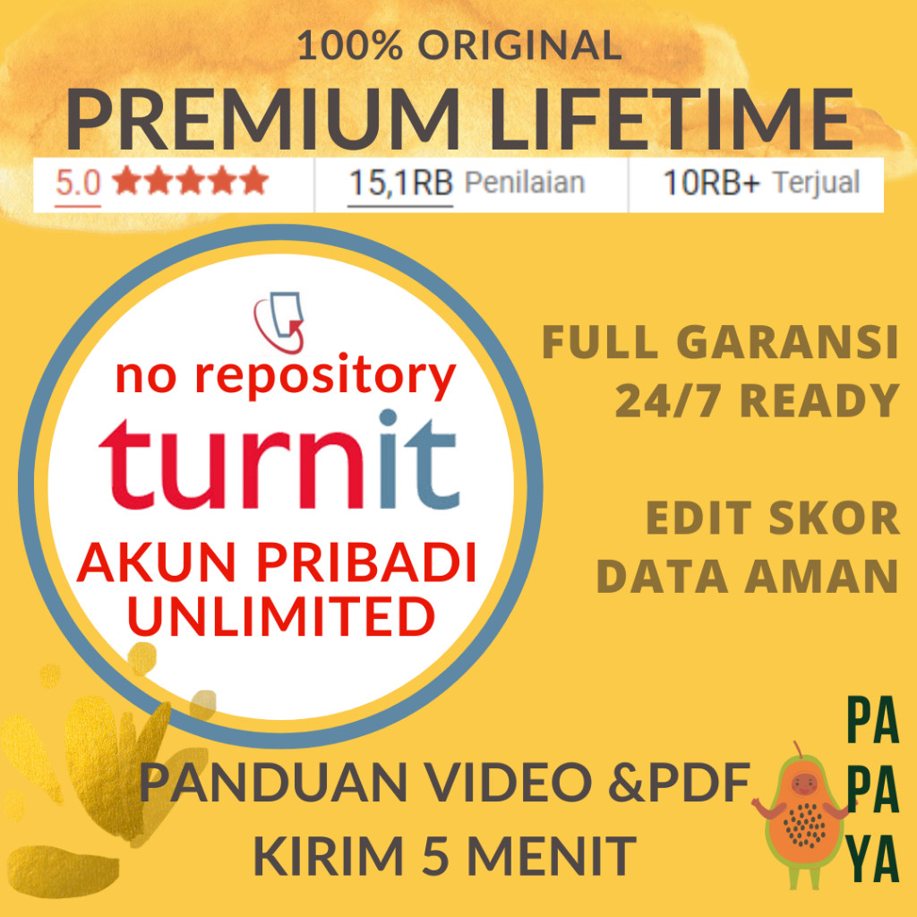 Software Turnitin No Repository Cek Plagiasi Bonus Panduan Turun Skor