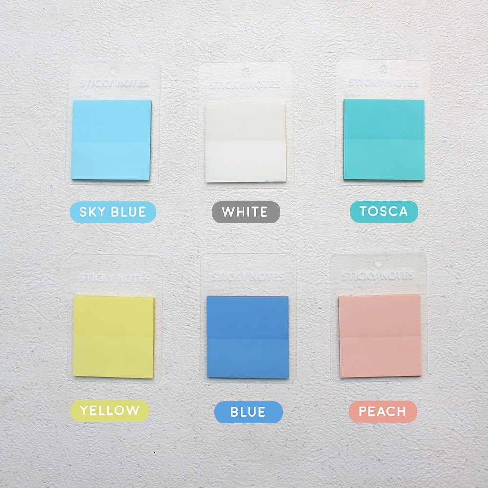 

PANMOMO STICKY NOTES A COLORFUL SQUARE SEE-THROUGH