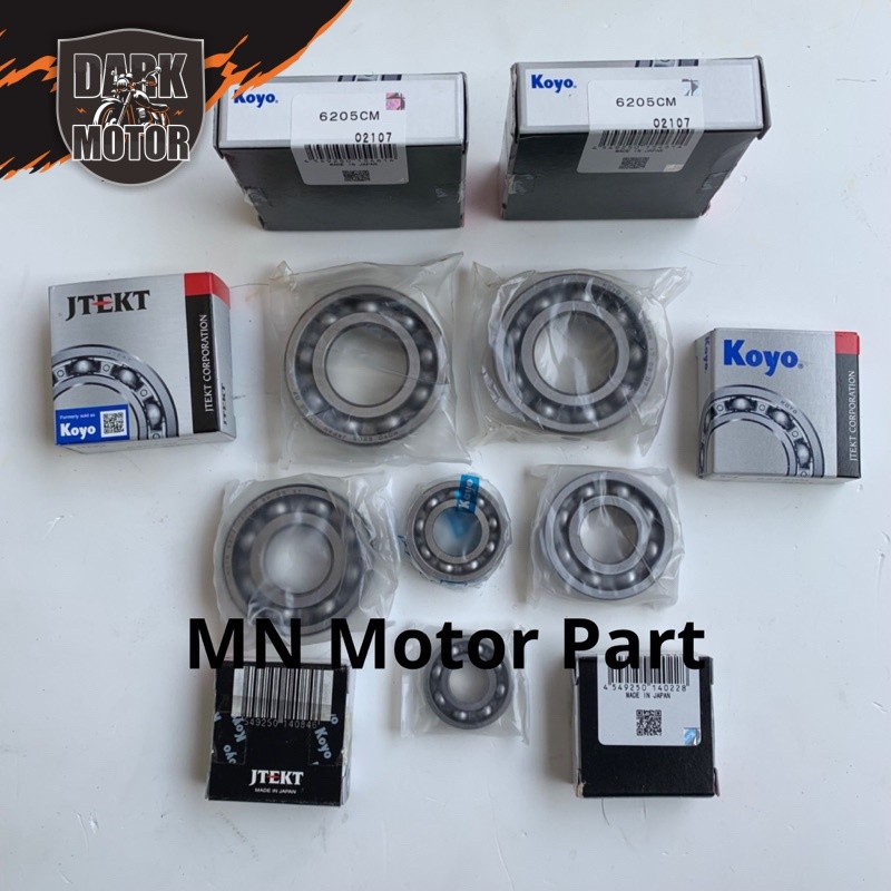 Bearing Laher Mesin kruk as Rasio komplit Fizr F1zr force original Koyo Japan