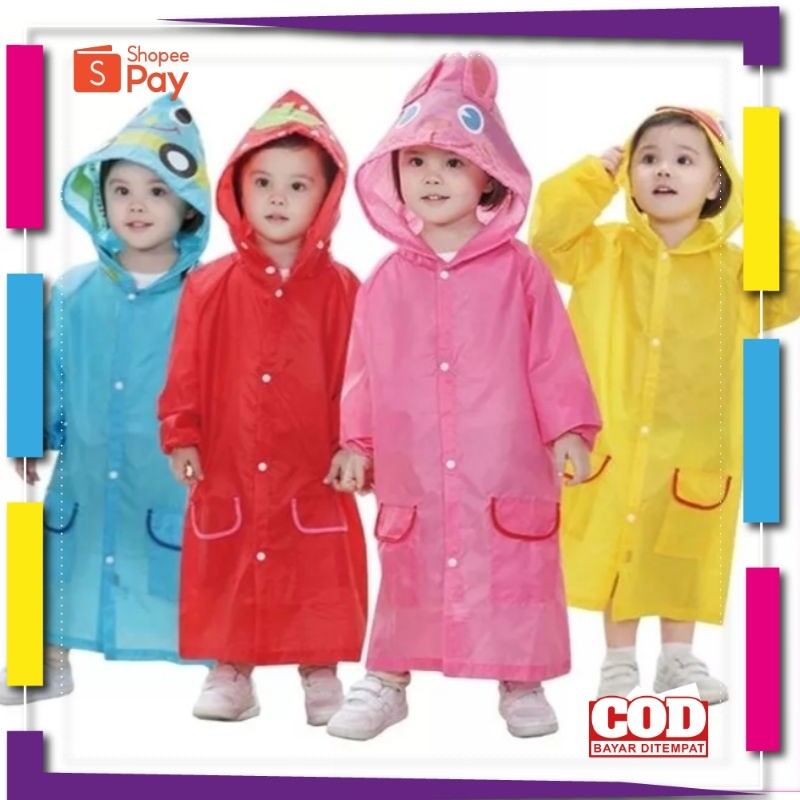 [PREMIUM BAHAN TEBAL] Jas Hujan Anak Laki laki perempuan Baju Hujan Anak