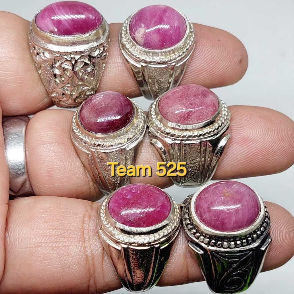 Cincin batu permata ruby afri ka natural alam batu mulia cincin pria dewasa / rings alpaka super