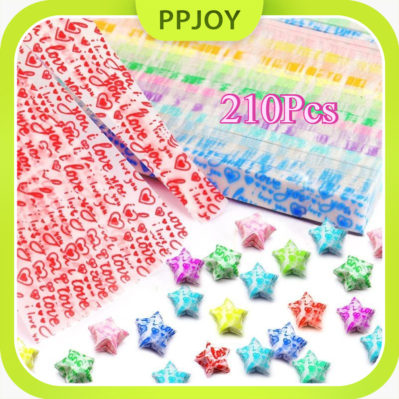 

210Pcs Kertas Origami Bintang Origami Star Paper Star Strips Kertas Bintang Glow In The Dark Kertas Lipat Bintang