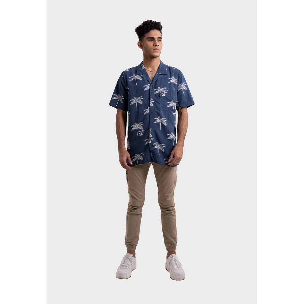 3Second Hawaiian Shirt Short Sleeve Printed Palm 010223
