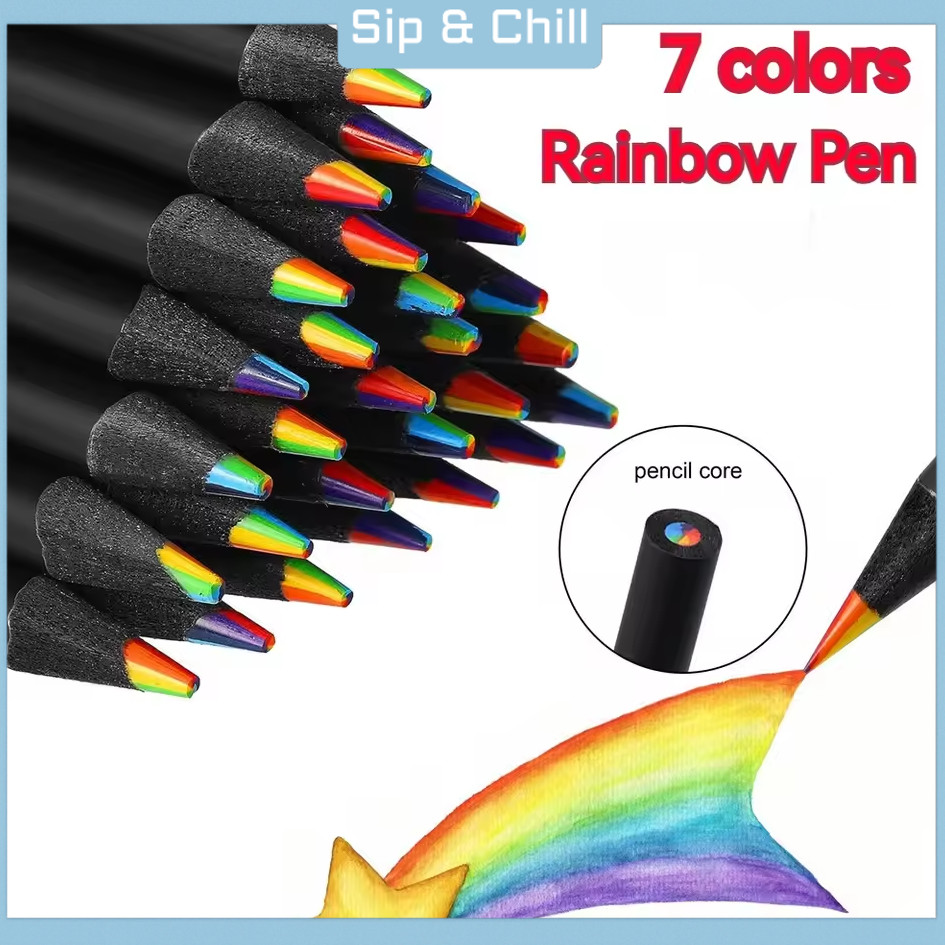 

Pensil Warna Rainbow Color Pencils Drawing Painting 10 PCs/Set - XP003