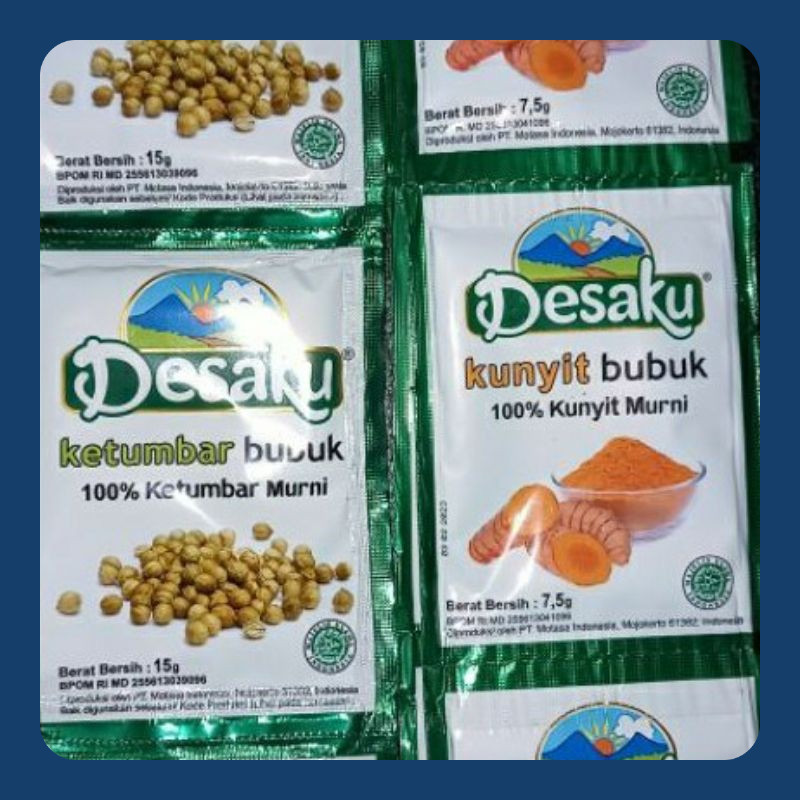 

Desaku Kunyit dan ketumbar bubuk renceng @12 pcs
