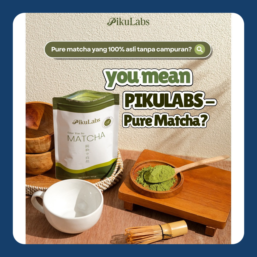 

PikuLabs Pure Matcha Powder 100gr | 100% Pure, No Additives