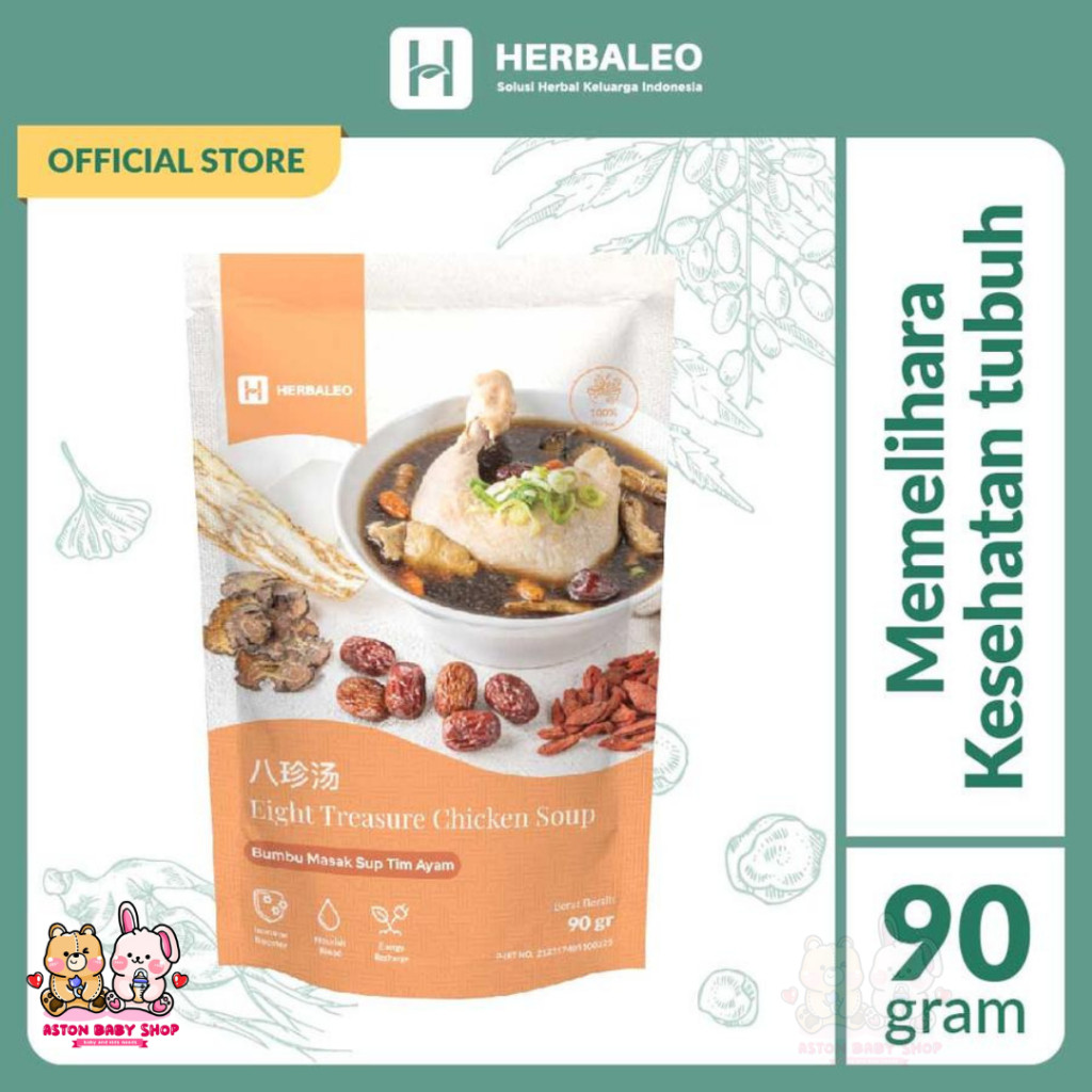 

Herbaleo Eight Treasure Chicken Soup 90gr Bumbu Masak Sup Tim Ayam Eight Treasure Halal Sup Ayam Obat