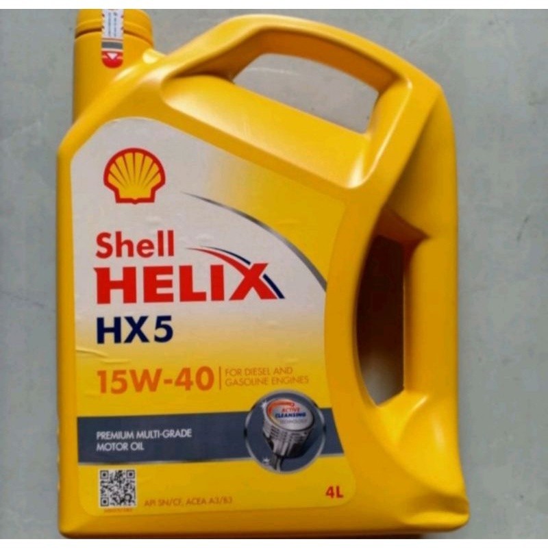 NEW Oli Shell Helix Hx5 Oli Shell 4Lt Oli Shell 4 Lt Oli Shell 4lt Oli Mesin Mobil Shell Helix HX5 G