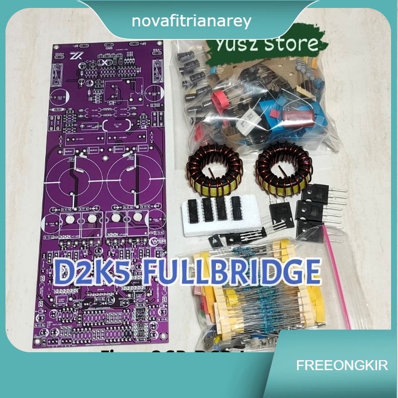 Paket DIY D2K5 fullbridge class d Power Amplifier dobel feedback