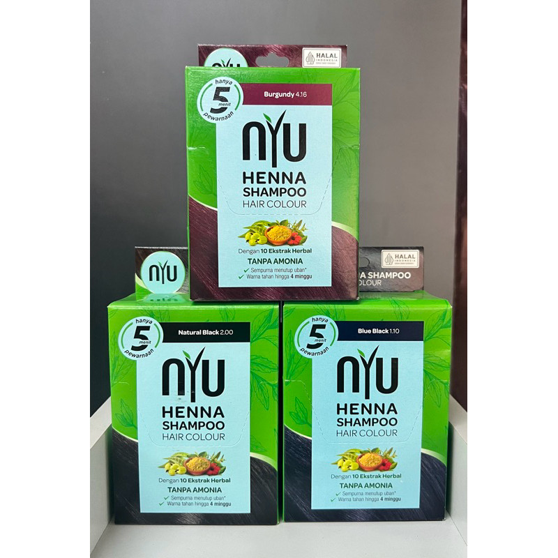 NYU HENNA SHAMPOO (1 BOX isi 4)