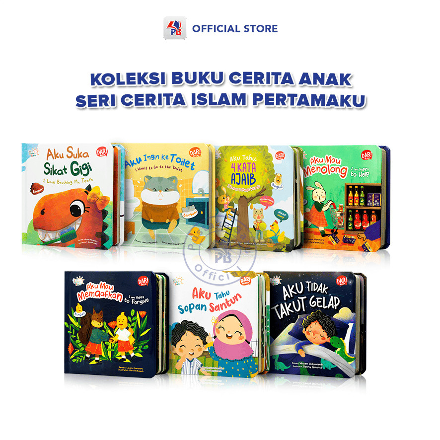 Terlaris Buku Cerita Anak / Boardbook Halo Balita Seri SCB : Tidak Takut Gelap / Tahu Sopan Santun /