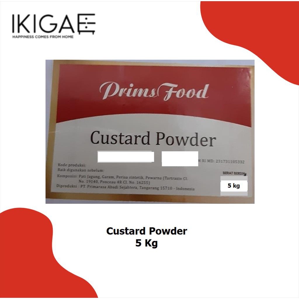 

PRIMSFOOD TEPUNG CUSTARD POWDER 5 kg