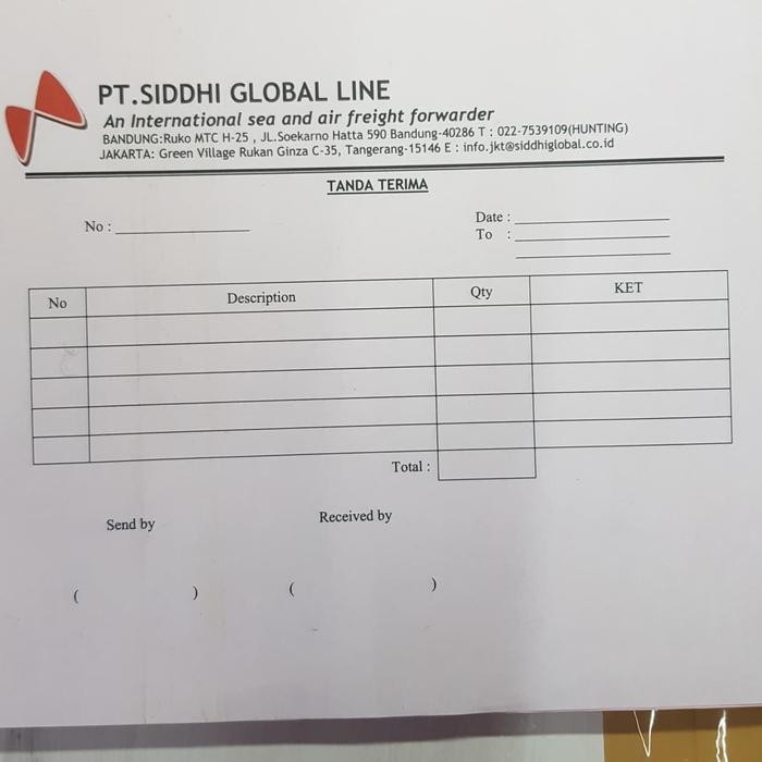 

AHHA Nota Tanda Terima