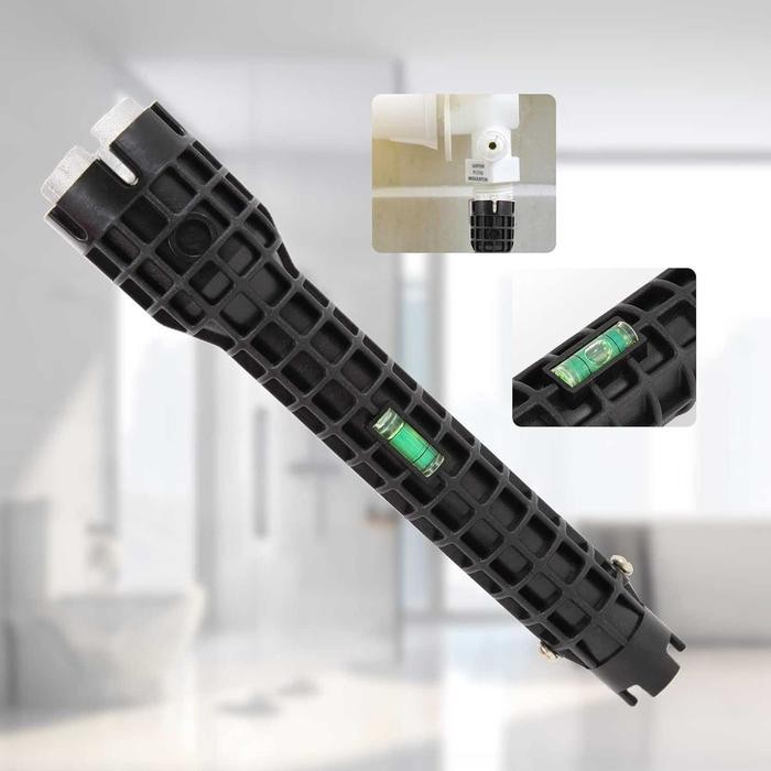 

8in1 Kunci Pas Pipa Keran Wastafel Faucet Sink Wrench - Hitam Sale