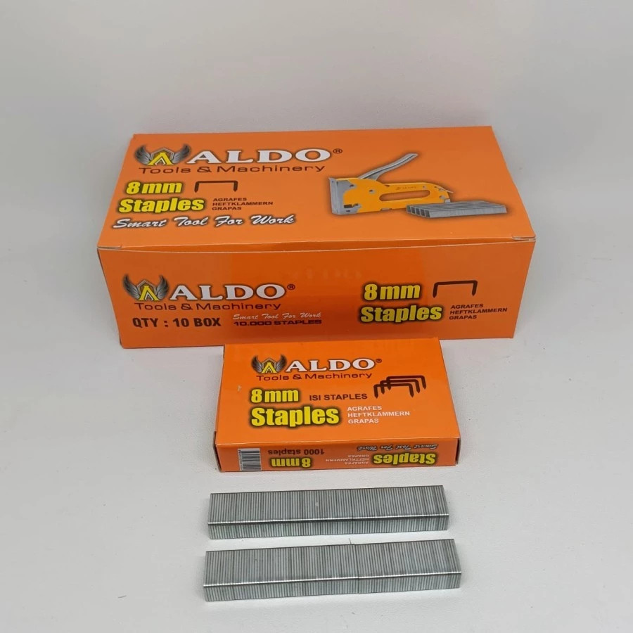 

[10 Kotak] Klip Tembak 6mm / 8mm Staples Gun Tacker Aldo