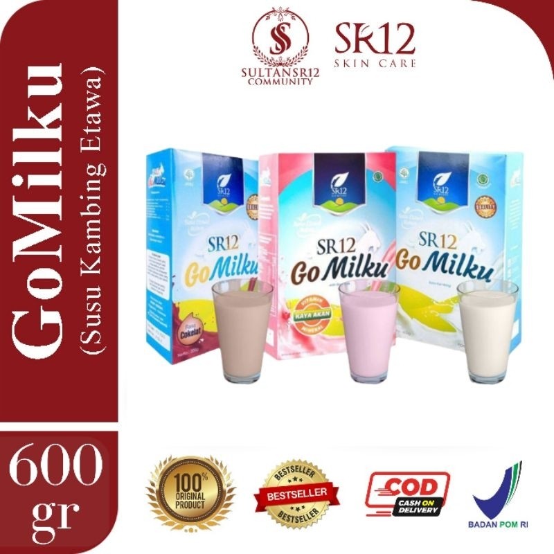 

SR12 Go Milku Susu Kambing Premium | Susu Etawa Tanpa Pemanis Tambahan | Halal & Aman untuk Lambung