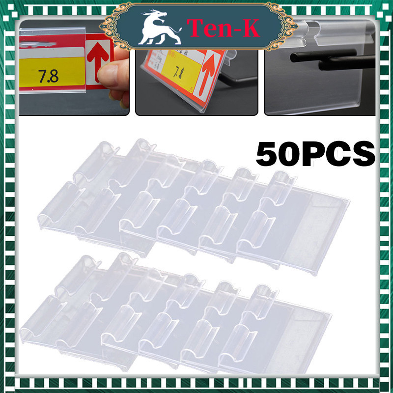 

50pcs Penyangga Label Harga PVC / 60×42mm Holder Label Harga Transparan / Price Tag