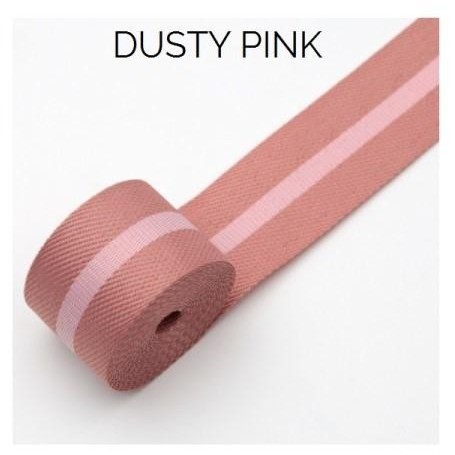 

MHT - Pita Merah Hijau Hitam Putih Abu Stripe Twill Natal Lebaran Christmas - Dusty Pink terbaru