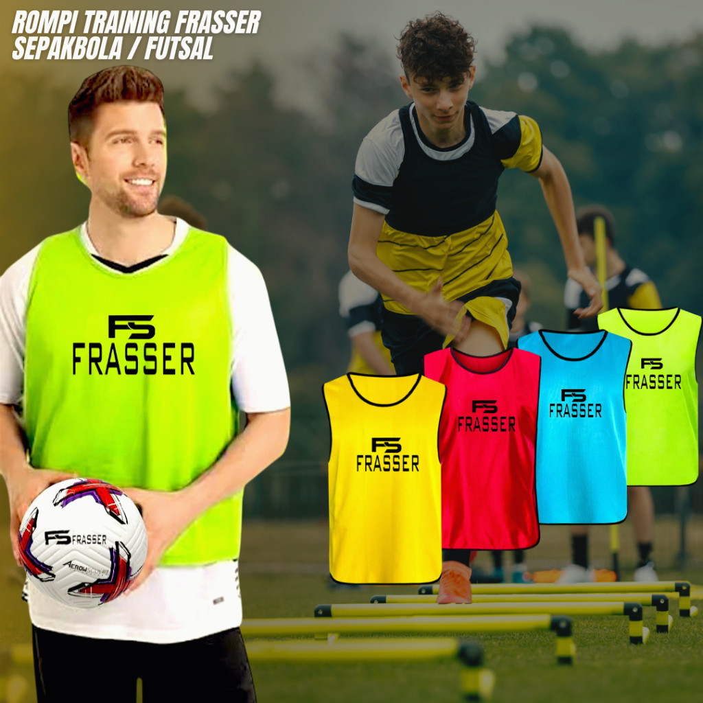 [366SP] Frasser ( Rompi Dewasa ) Rompi Latihan Bola Tim Rompi Sport Training Futsal RMP 01