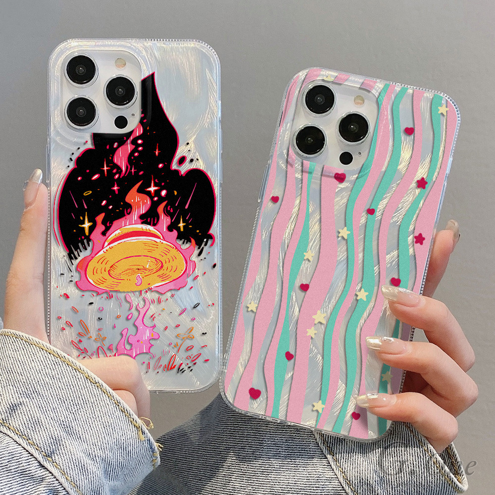 Letusan Gunung Berapi anti jatuh TPU cangkang keras hp case for iPhone 16 Pro max 11 13 15 14 12 Pro