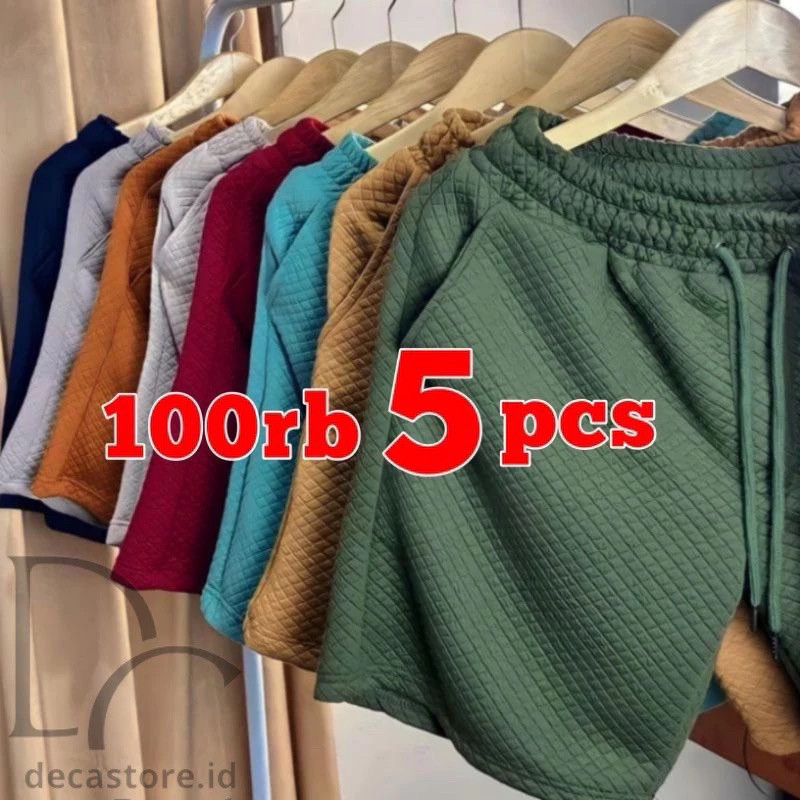 DECA || (PROMO PAKET HEMAT 5pcs ) Celana Pendek Boardshort Comfy 100ribu 5pcs Celana Diamond Knitt P