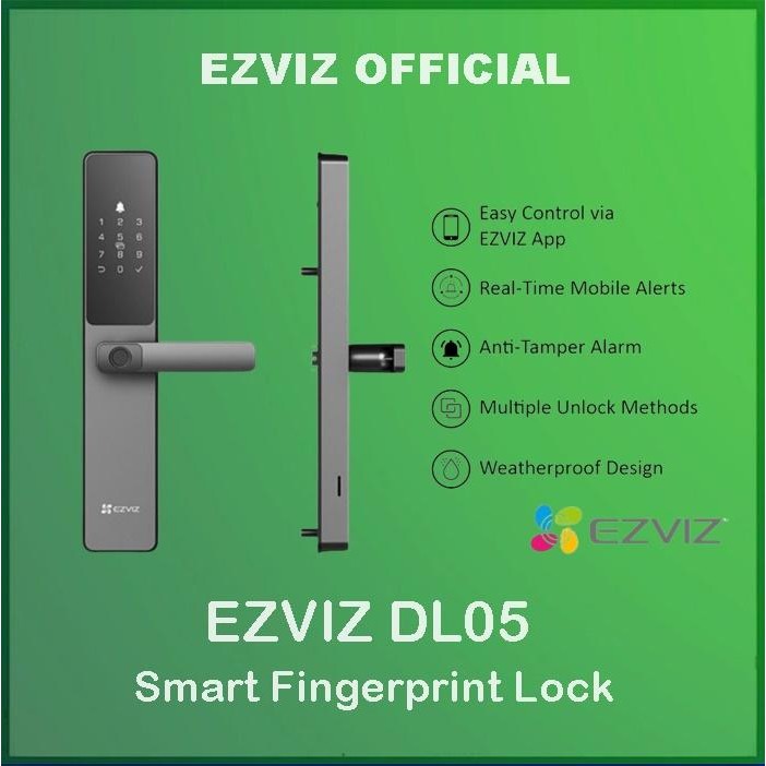 

Ezviz DL05 Smart Home Security Fingerprint Door Handle Lock DL 05
