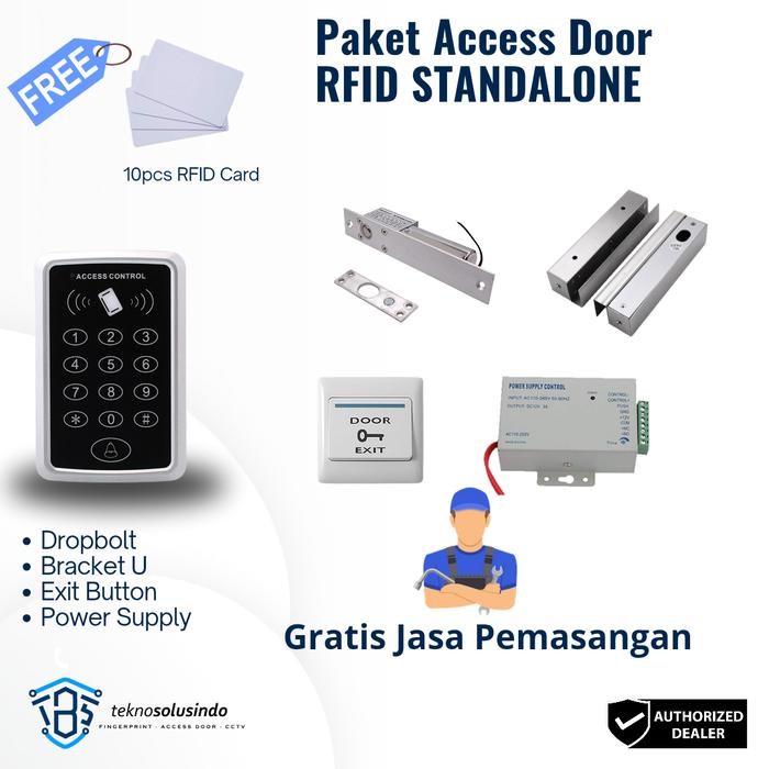 

Paket Access Door Akses Pintu Kartu Gratis Pasang Instalasi - Kaca